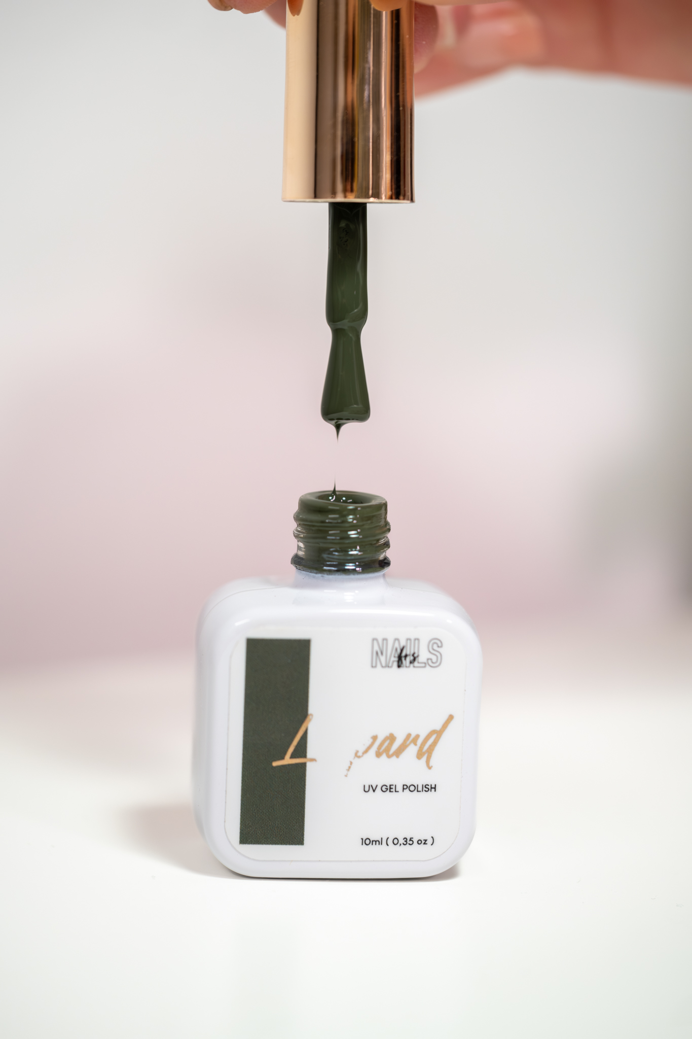Pinceau de vernis semi-permanent vert